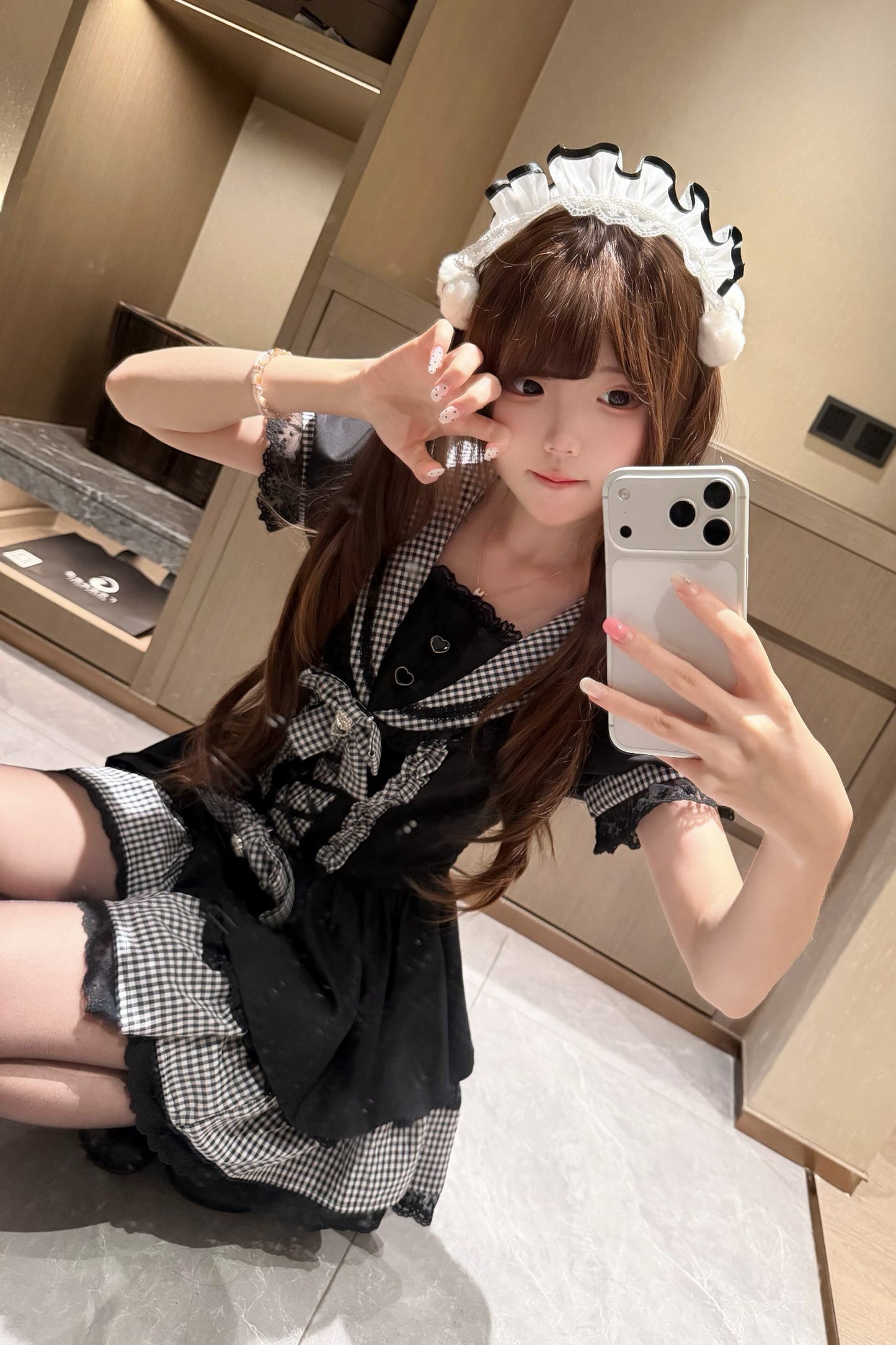 Gingham Plaid Sailor Little Devil Dress