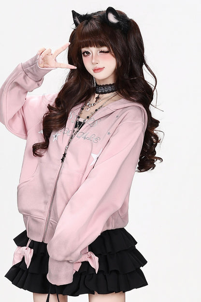 Short Star Zipper Jacket