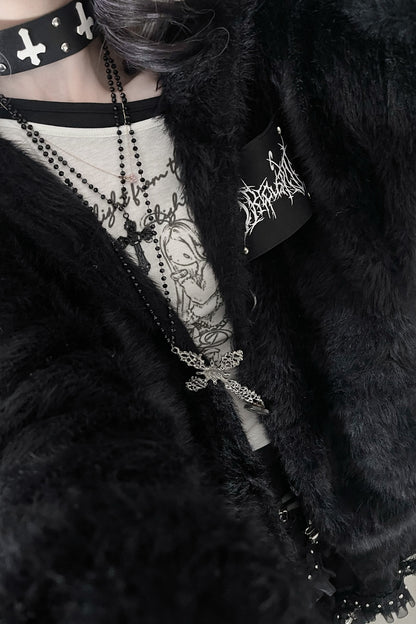 Long Rabbit Ear Design Jacket