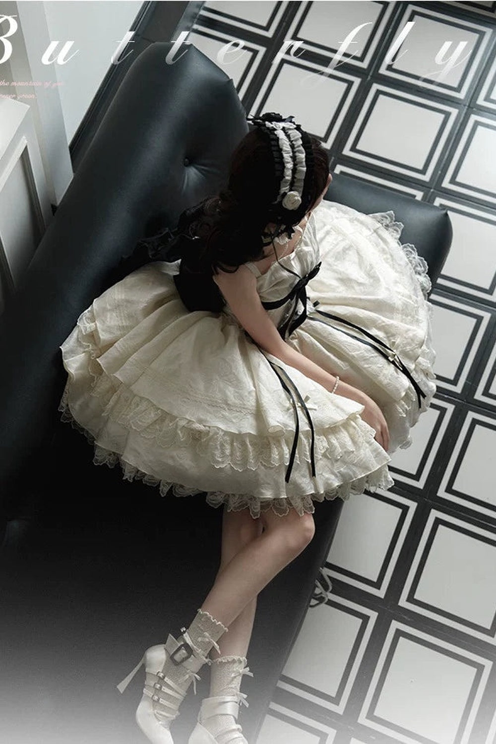 Butterfly Lolita Dress＋Hair Clips