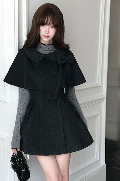 Retro Gray Cape Set
