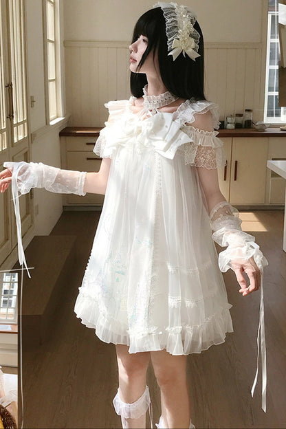 お姫様レースのドーリーワンピース