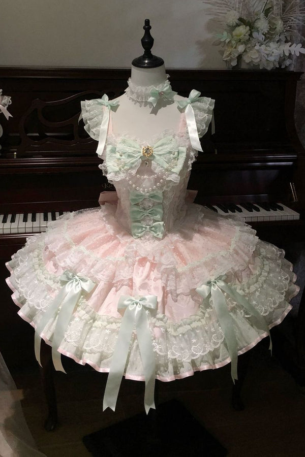 Ballet Lace Strap Dress
