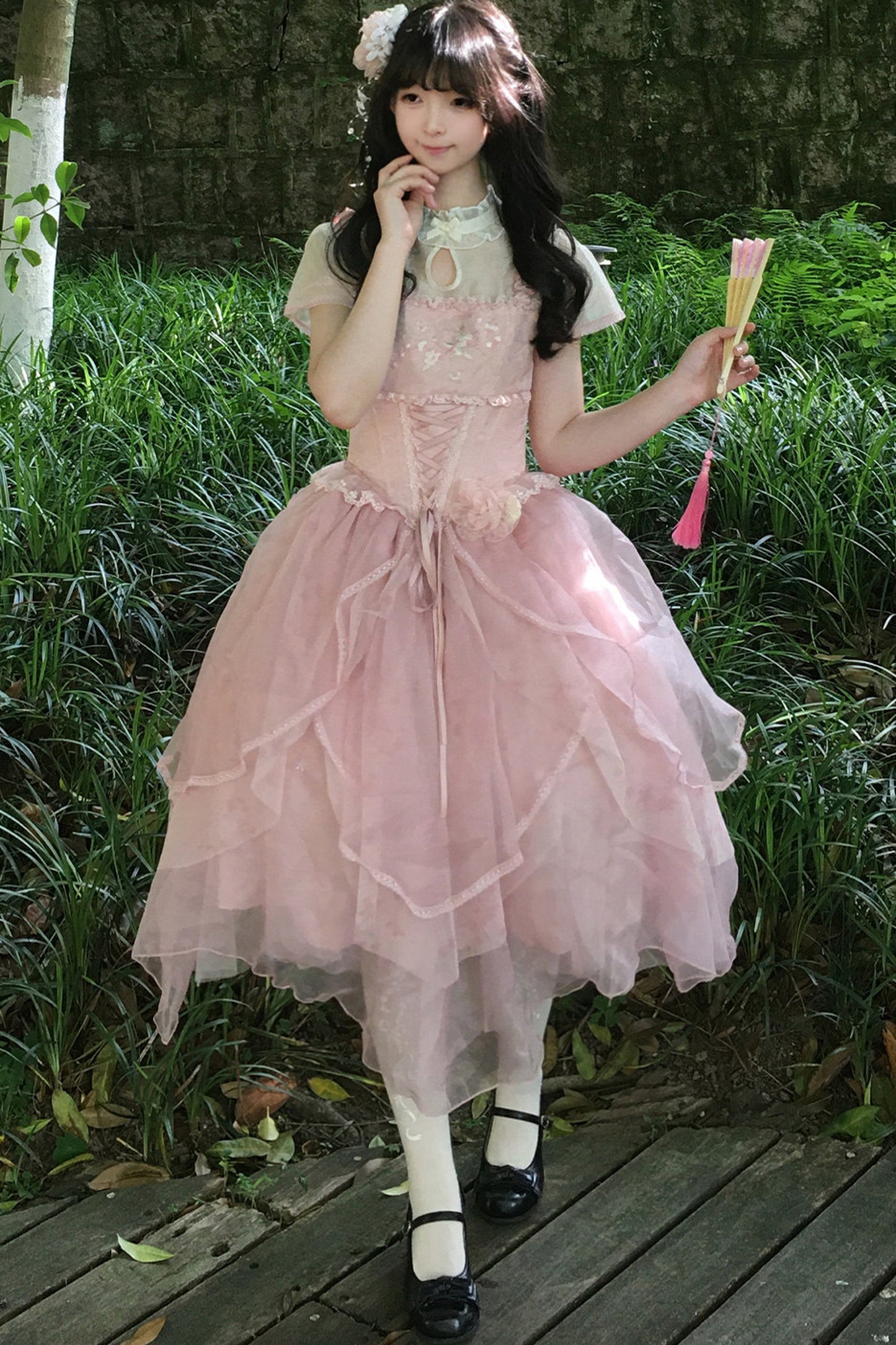 Robe de princesse chinoise romantique + accessoires