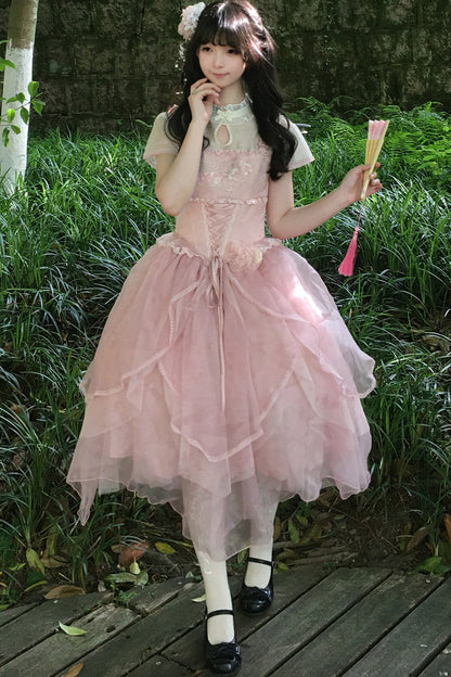 Robe de princesse chinoise romantique + accessoires