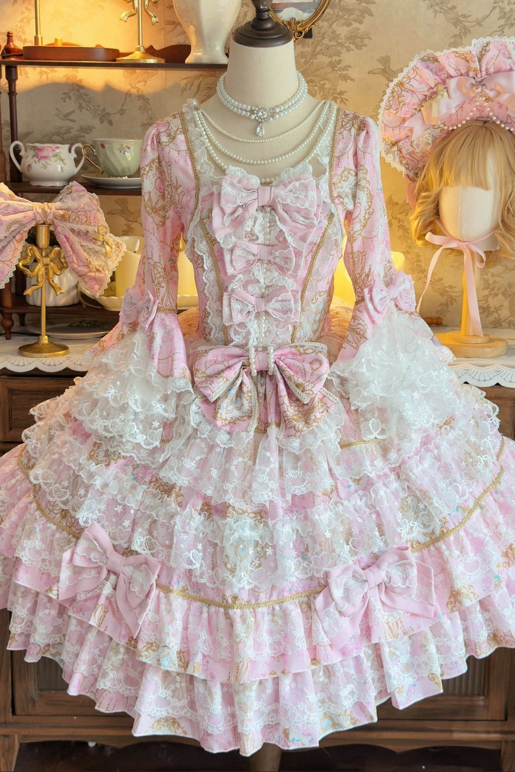 Long-Sleeved Candlestick Dress