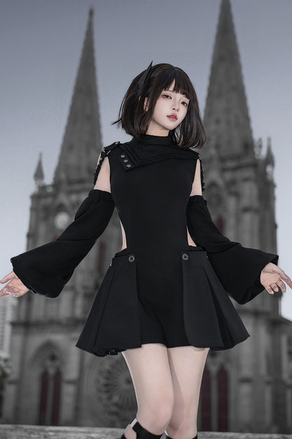 Dark Tactical Prince Dress and Pants Set
