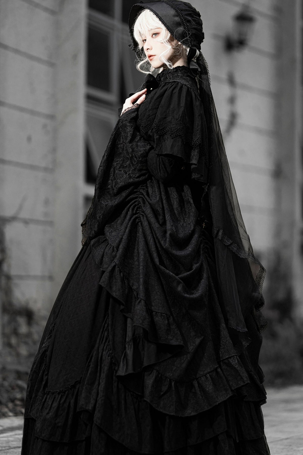 Gothic Embroidered Lolita Dress Set