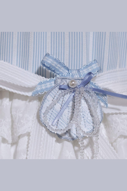 Blue Marine Fairy Lace Lolita Dress + Top + Skirt