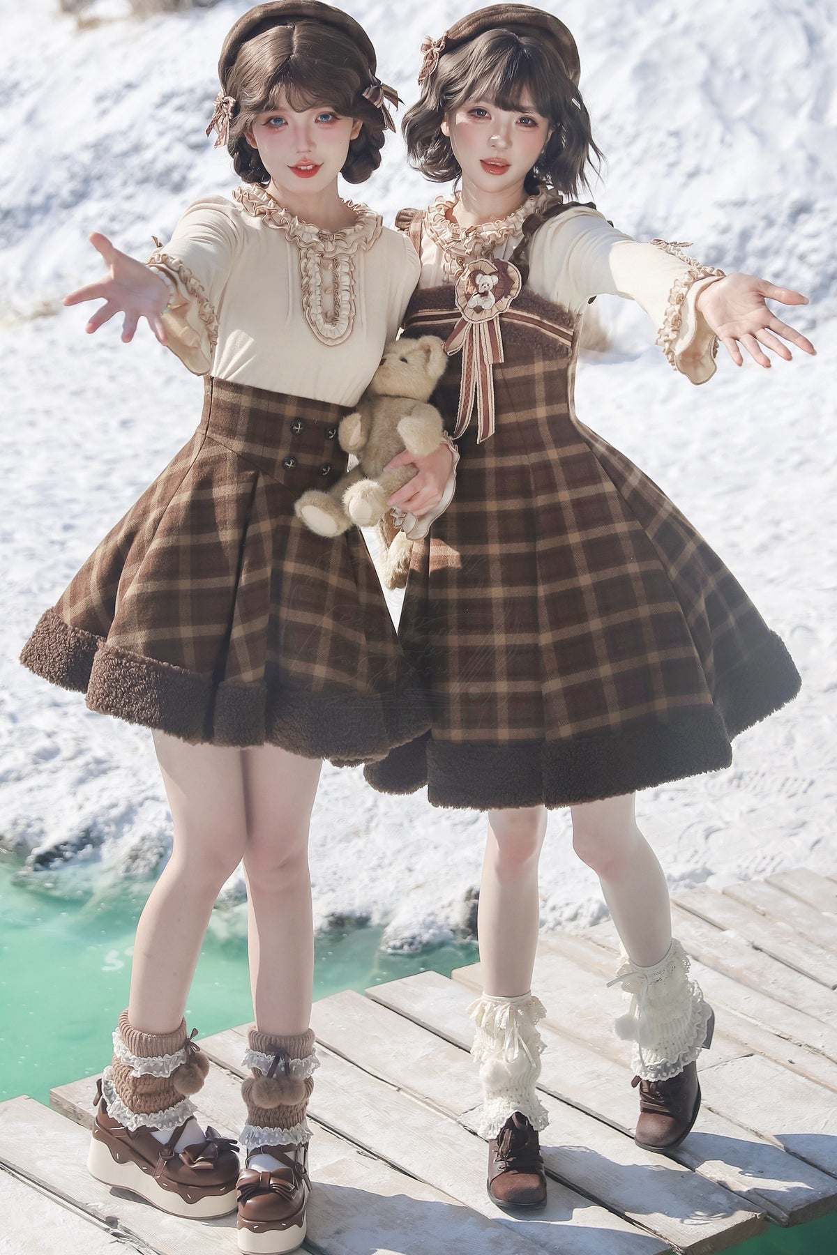 Cape Sweater Dress Skirt Set-Up