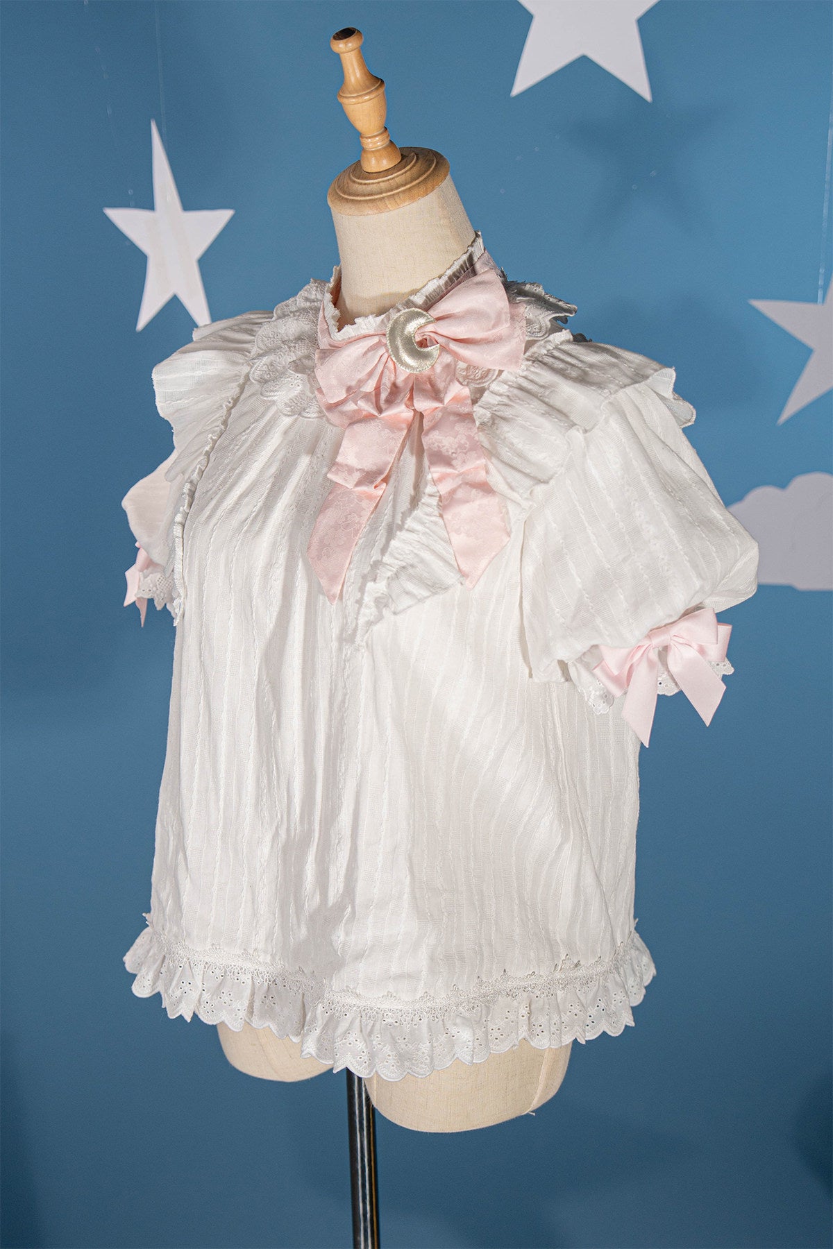 Completo da abito Lolita rosa «Good Morning»