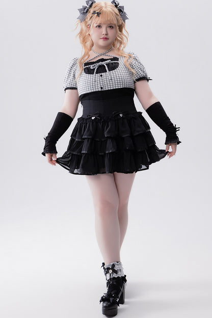 Conjunto idol con volante de estilo muñeca