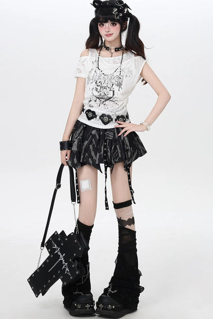 Subculture Graffiti Distressed Tank Top