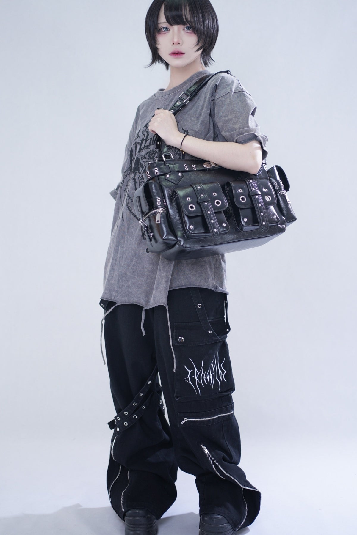 2-Way Multi-Pocket Crossbody Bag With Detachable Strap