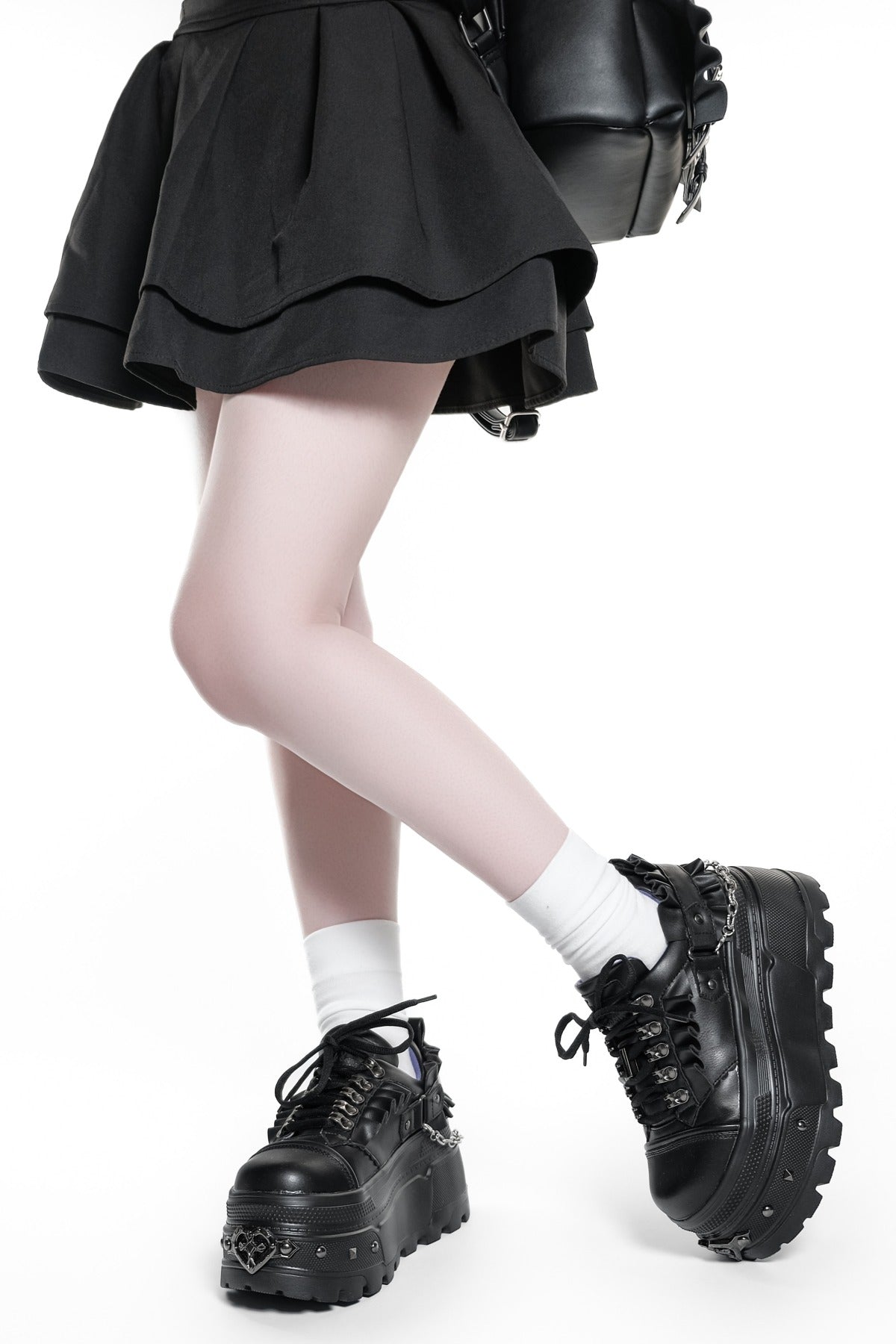 Scarpe platform gotiche subculturali