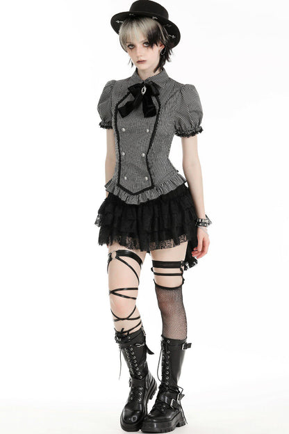 Gothic Lady Puff Sleeve Top