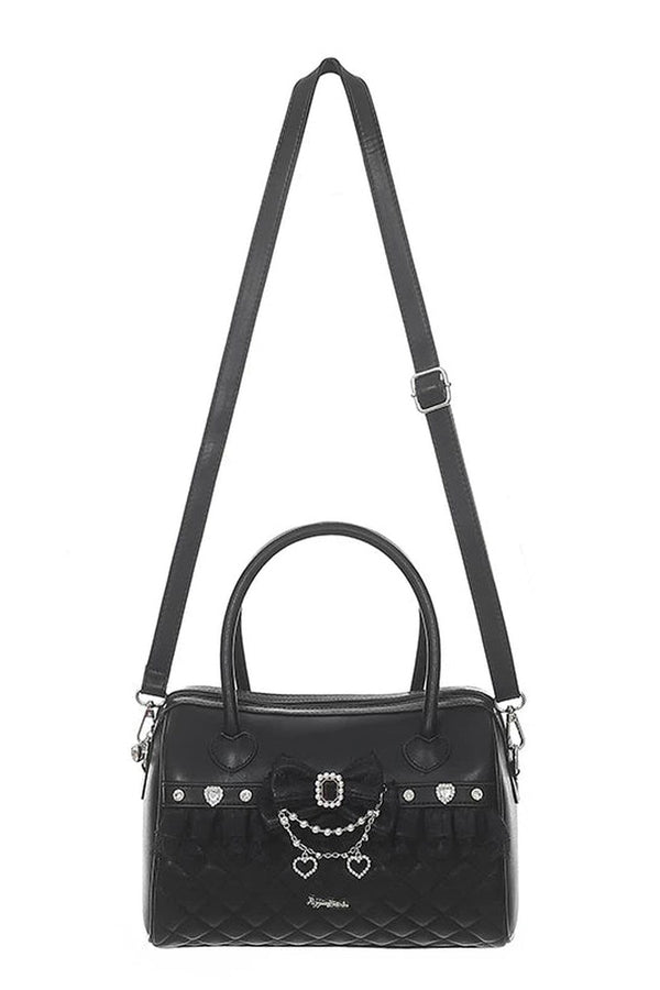 Lolita Quilted 2-Way Boston Bag