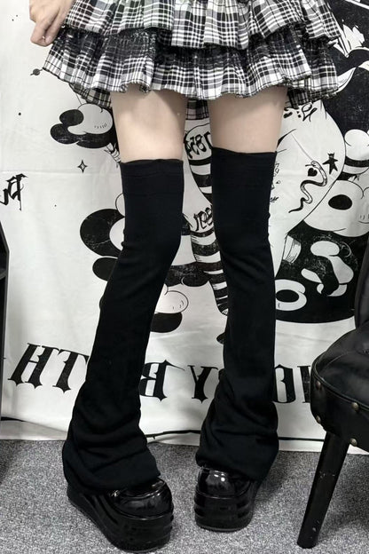 Thick Pleated Over-The-Knee Leg Warmers