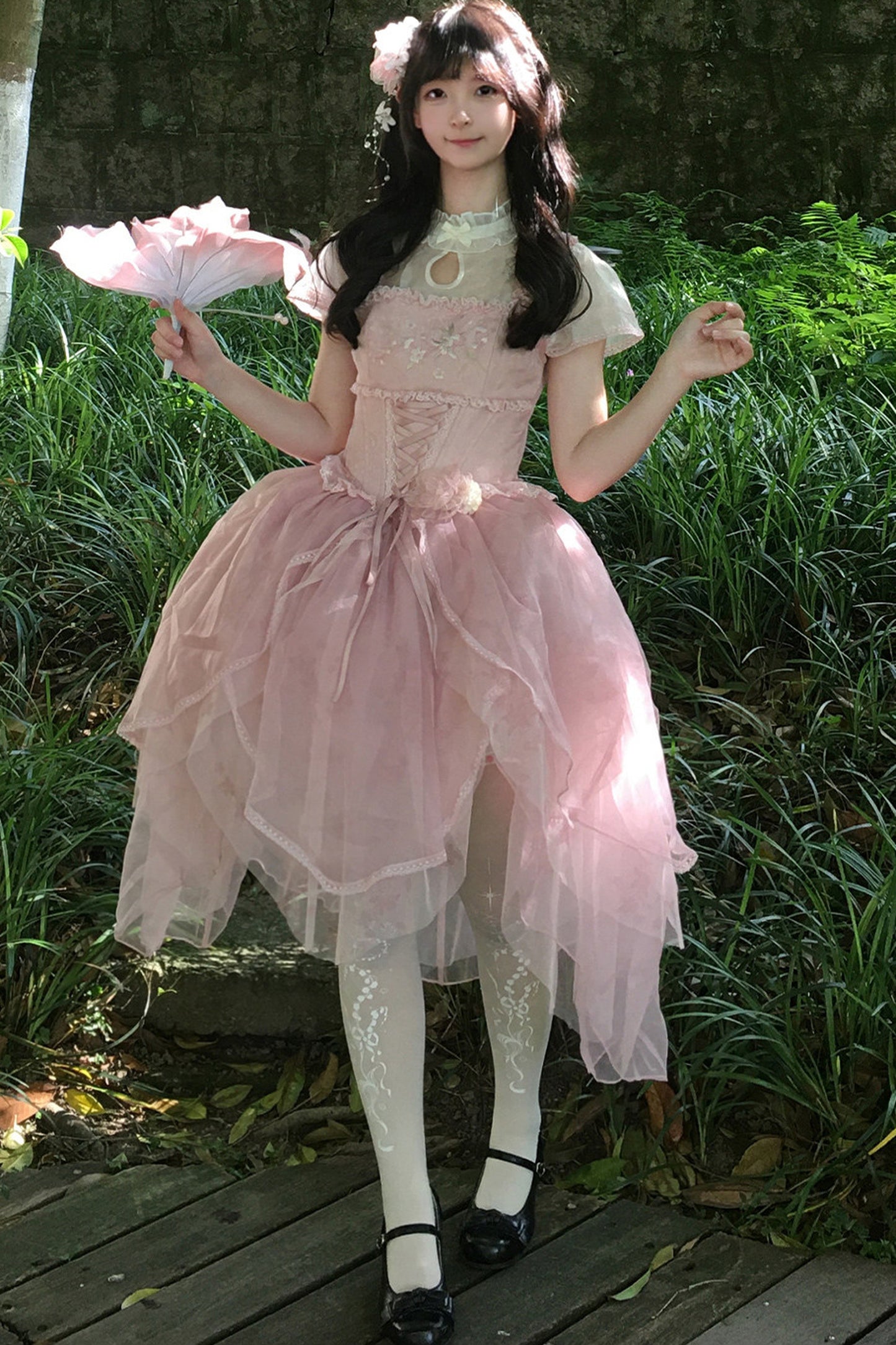 Robe de princesse chinoise romantique + accessoires