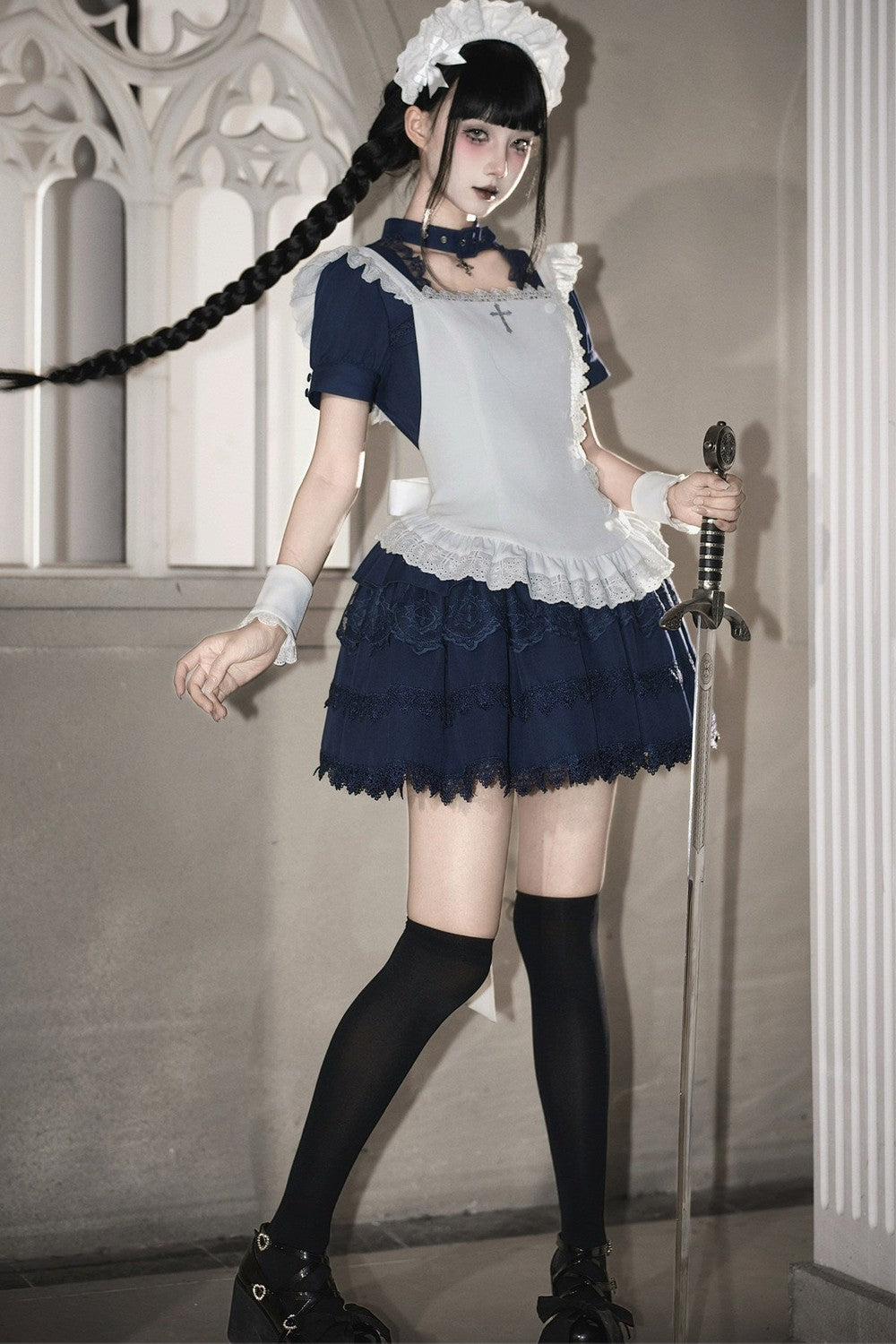 Dark Gothic Maid Lolita Set