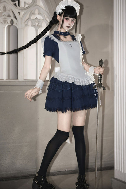 Dark Gothic Maid Lolita Set