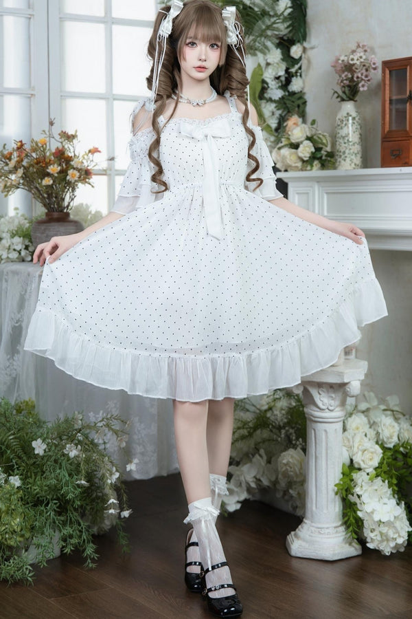 Iris Polka Dot Lace Dress
