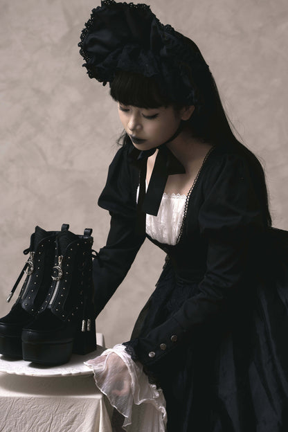 Gothic Platform Ankle Boots