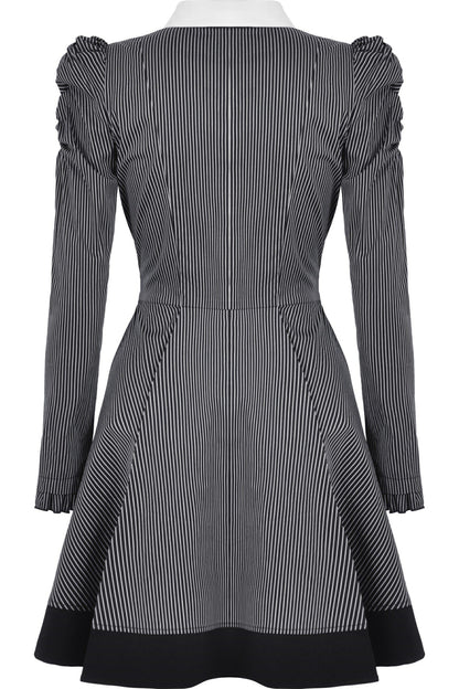Gothic Lady Striped Dress