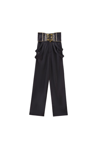 European Court Prince Top Pants Set-Up
