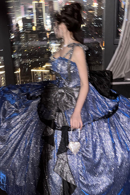 星屑ネイビープリンセスドレス