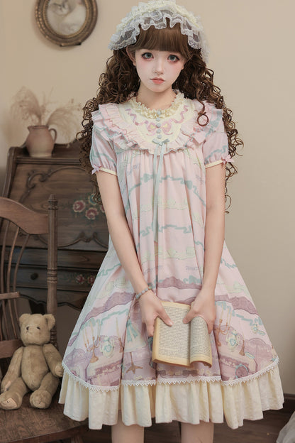 Teddy Bear Print Doll Lolita Dress