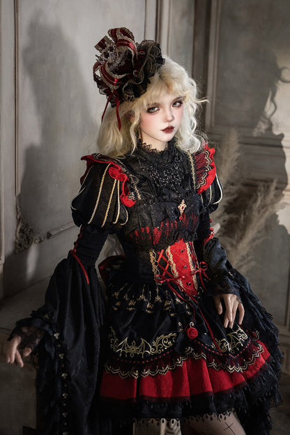 Süßes cooles Lolita-Kleid im Gothic-Stil
