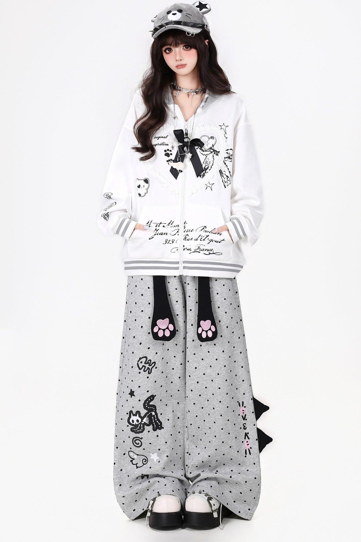 Cat Ear Lace Bow Jacket
