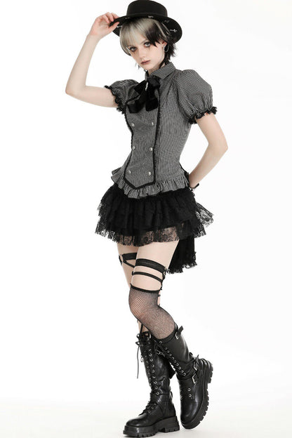 Gothic Lady Puff Sleeve Top