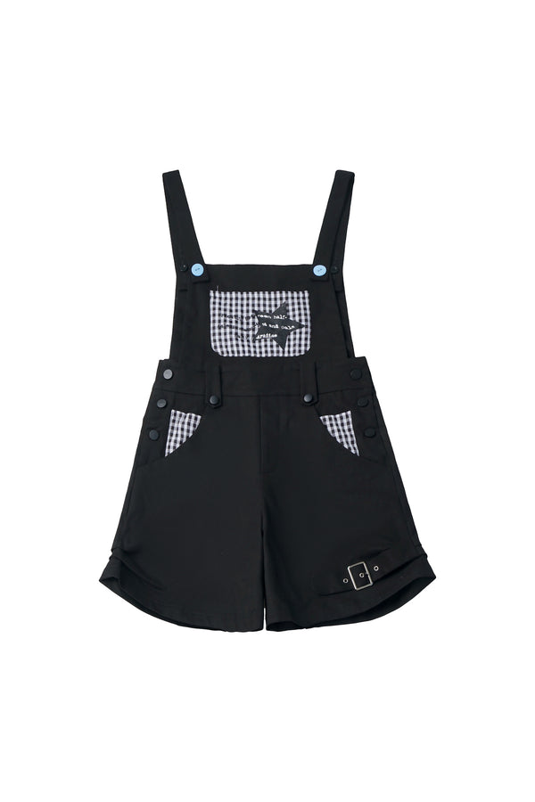 Graffiti Overalls and Striped Top Set-Up