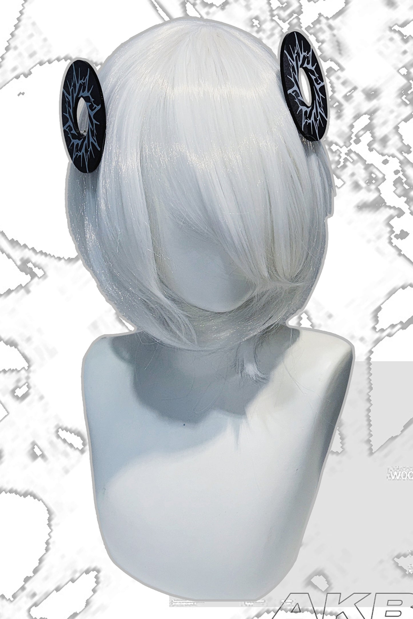Transparent Hollow Circle Double Ponytail Hair Clip