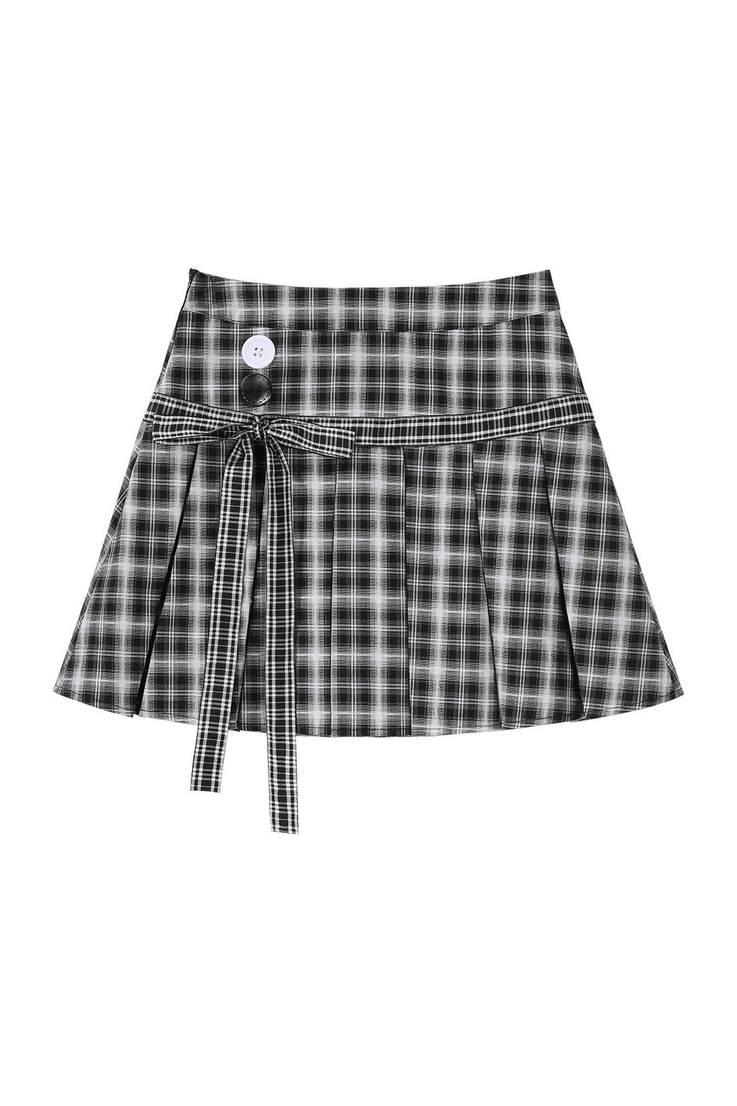 Kitten Check School Top and Skirt Set-Up
