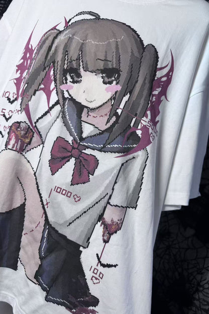 サブカル二次元少女Tシャツ