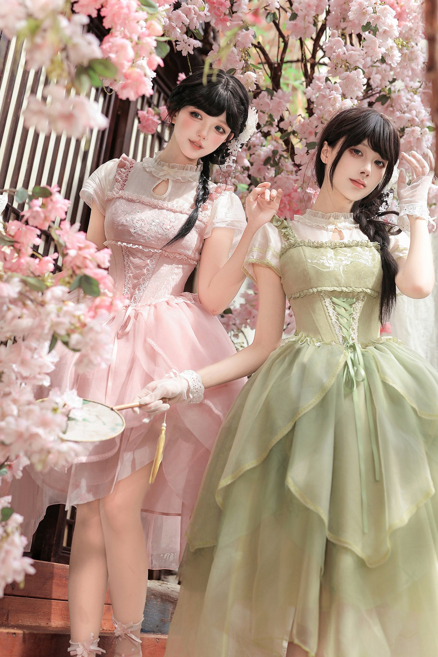 Robe de princesse chinoise romantique + accessoires