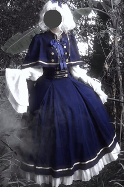 Royal Academy ensemble robe longue et cape