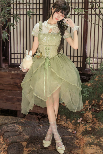 Robe de princesse chinoise romantique + accessoires