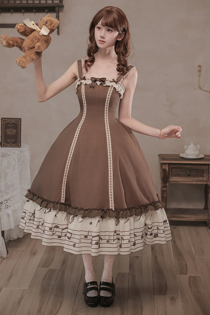 Bedrucktes Rüschenkleid- und Hemd-Set