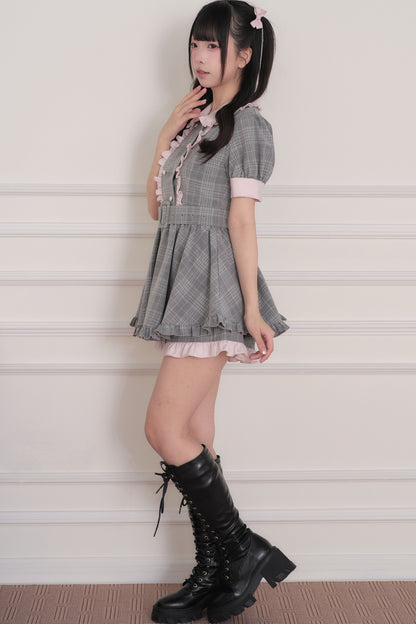 Ryousangata-Idolkleid mit Doppelschleife + kurze Hose