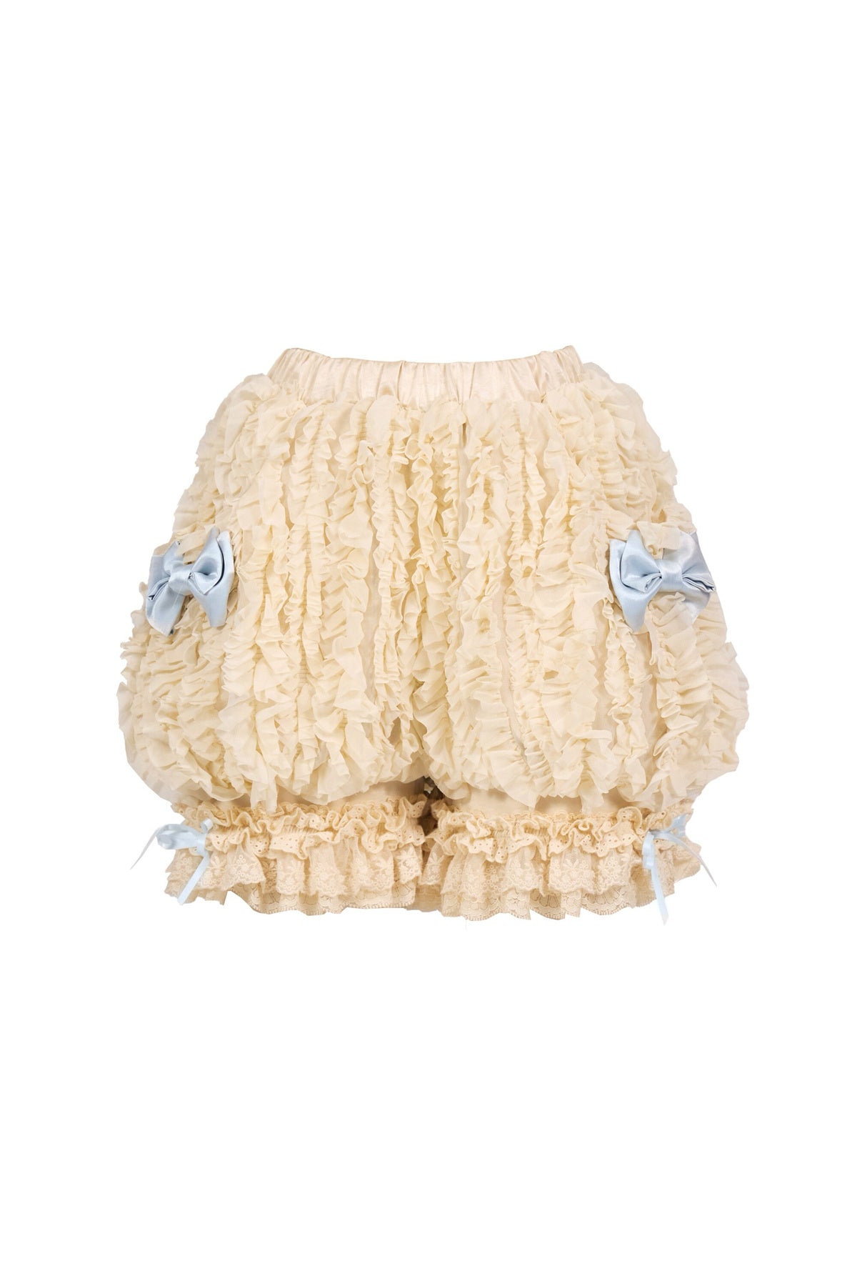 French Retro Cream Pumpkin Pants