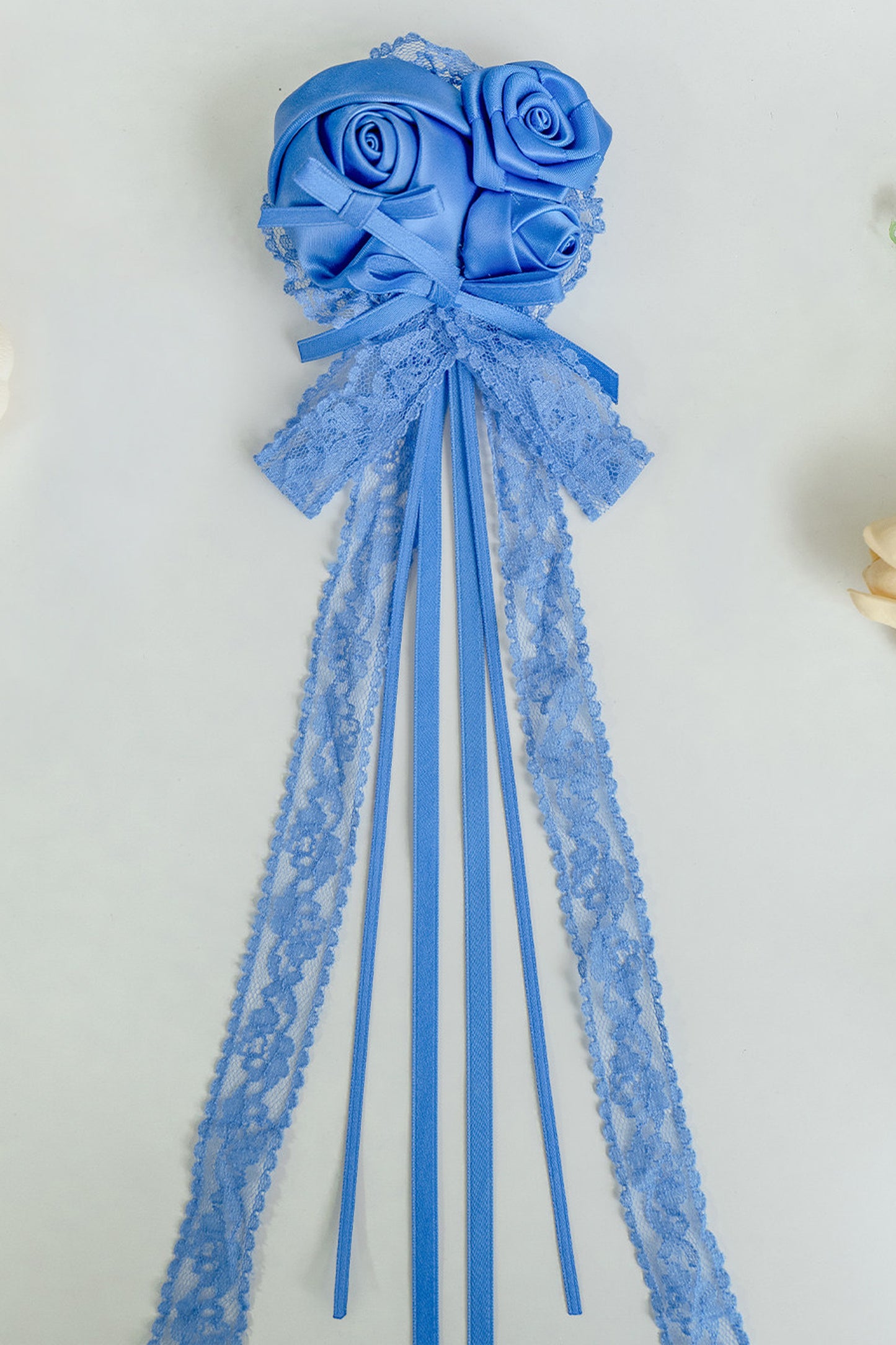 Seven-Layer Ruffle Square Neck Dress, Hair Accessory and Jacket Set-Up