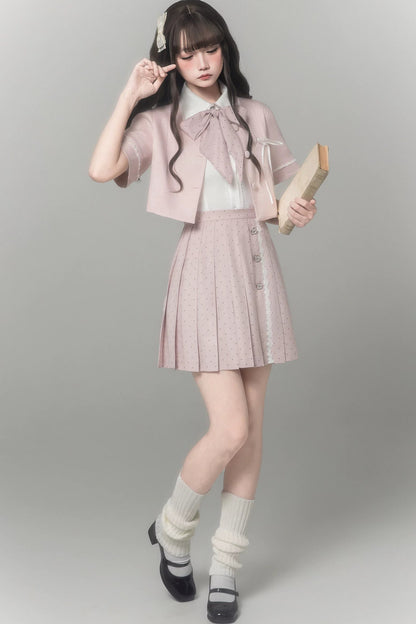 Süßes pinkes Uniform-Set