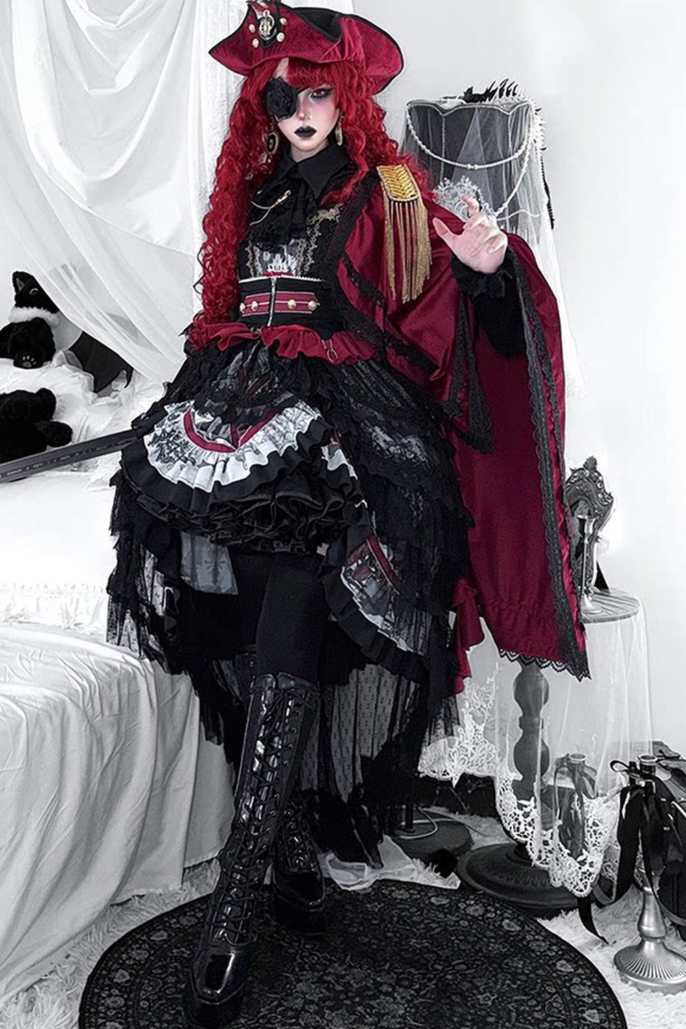 Rose Night Flight Gothic Cape Set