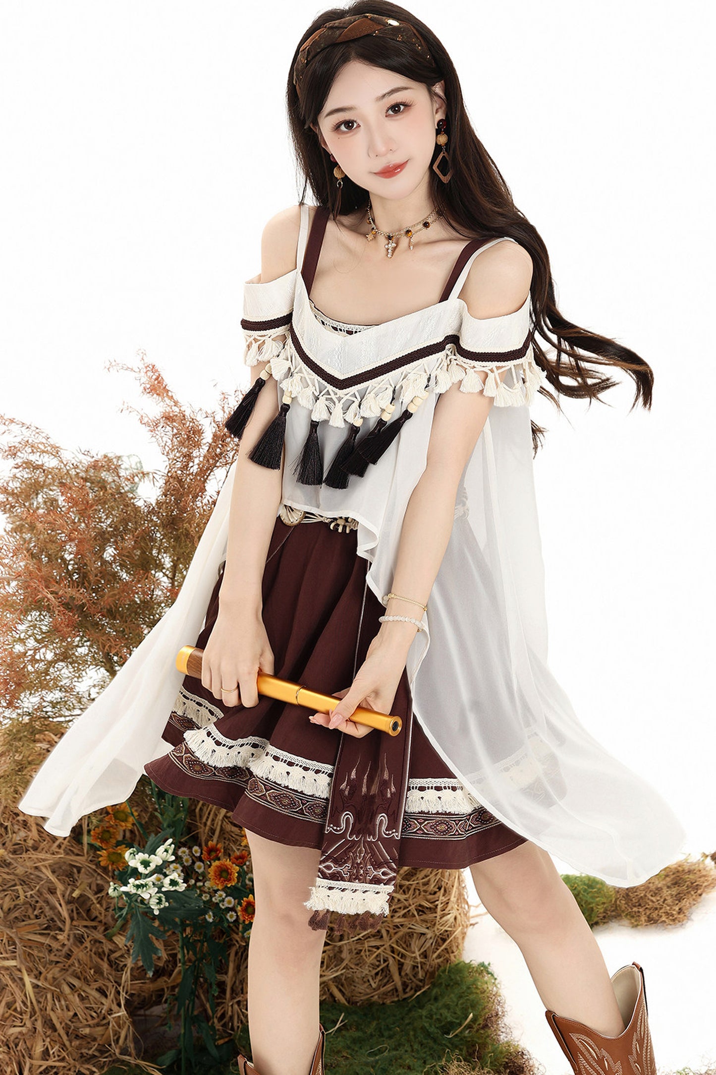 Uncharted Wasteland Lolita Dress+ Shawl