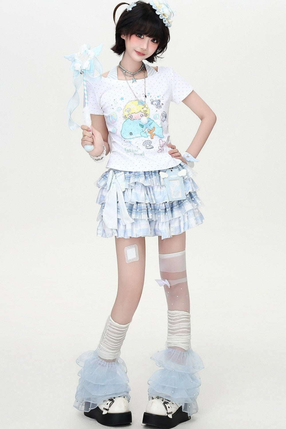 Dreamy-Cute Marine Candy Top