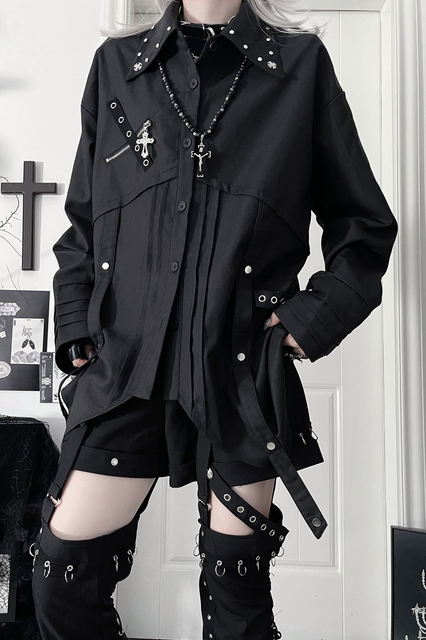 Fashion-Forward Long-Sleeve Shirt + Necktie